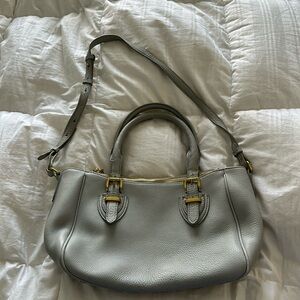 J. Crew Sky Blue Leather Handbag